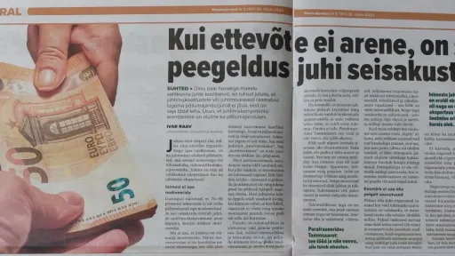 Maalehes avaldatud artikkel juhtimiskompetentsist p&otilde;llumajanduses