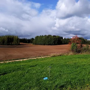 Mullaproovide kogumise jaoks ettevalmistus, maastiku pilt