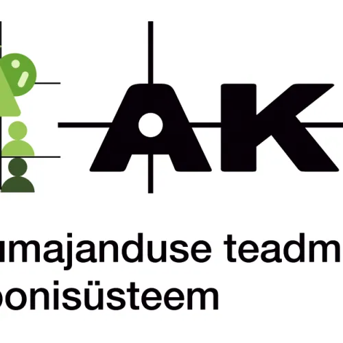 AKIS logo mustriga ja t&auml;isnimega