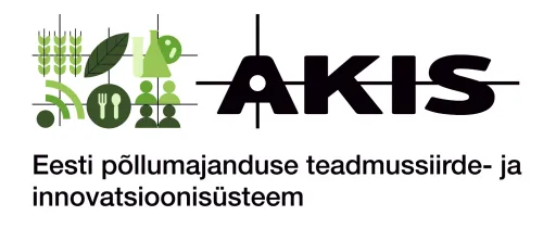 AKIS logo mustriga ja täisnimega