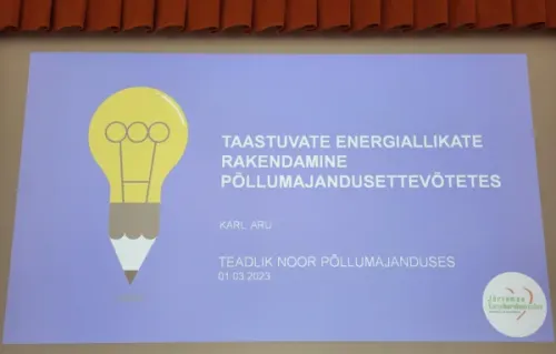 Ekraanil on Karl Aru slaidiesitlus