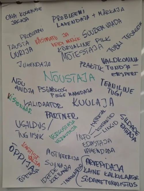 Mis rolle kannab n&otilde;ustaja? Foto: H.Tamsalu