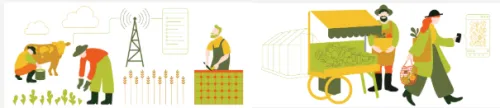 biomajanduse vektorjoonis