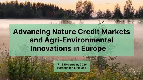Advancing Nature Credit Markets